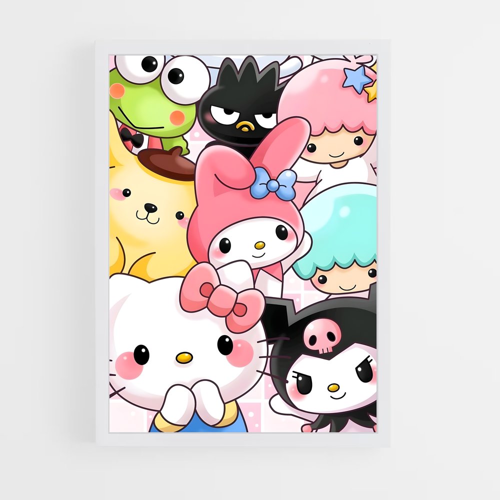 hello-kitty-17 cadre Blanc