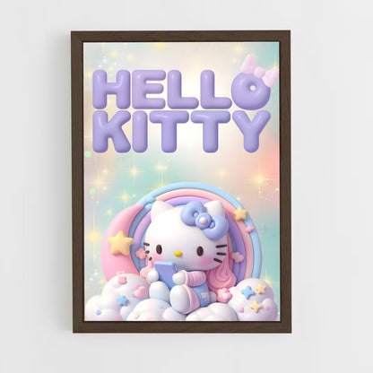 hello-kitty-18 cadre Bois foncé