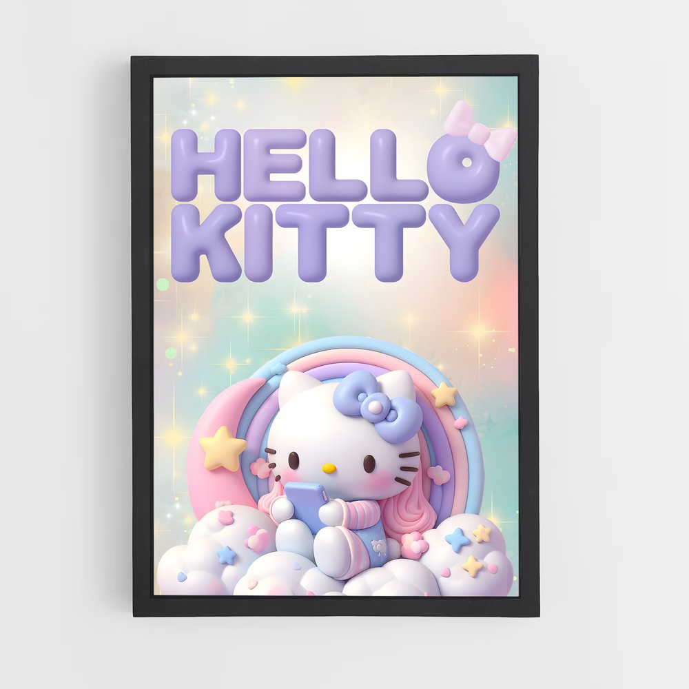 hello-kitty-18 cadre Noir