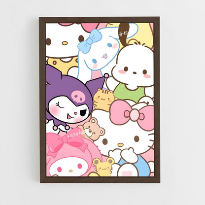 hello-kitty-19 cadre Bois foncé