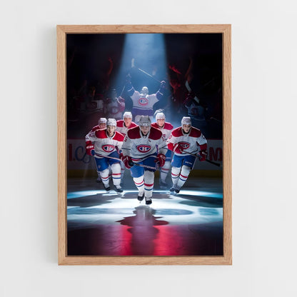 hockey-21 cadre Bois clair