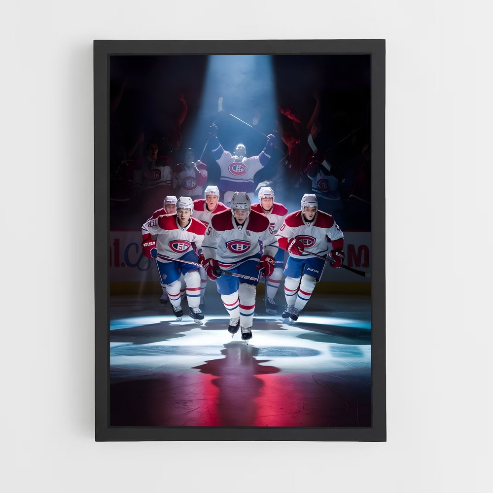 hockey-21 cadre Noir