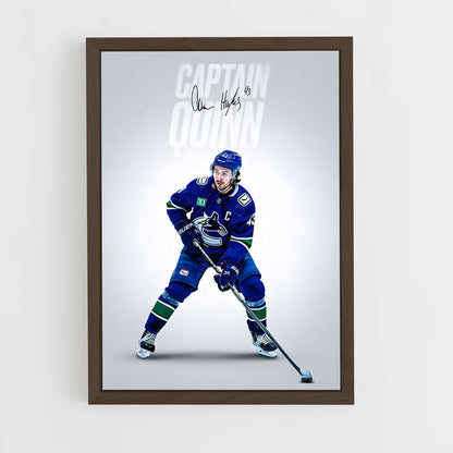 hockey-27 cadre Bois foncé