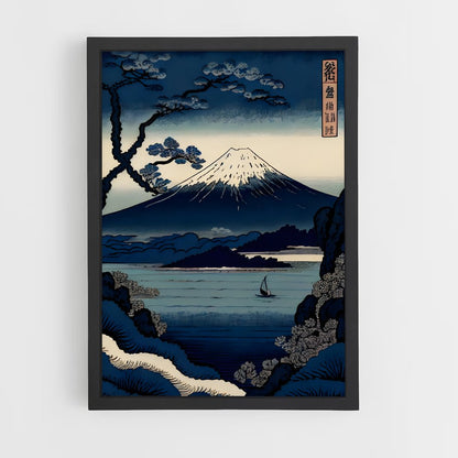 hokusai-4 cadre Noir