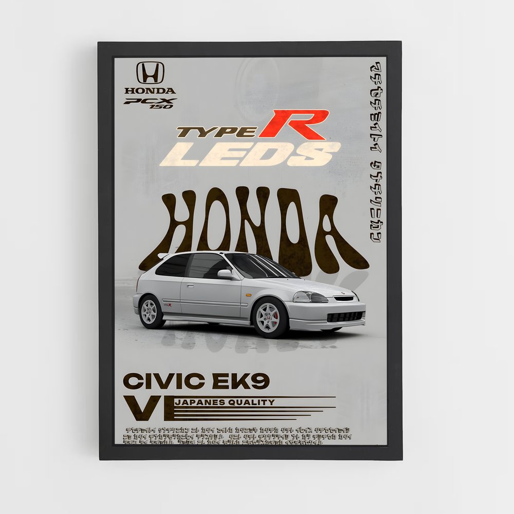 honda-15 cadre Noir