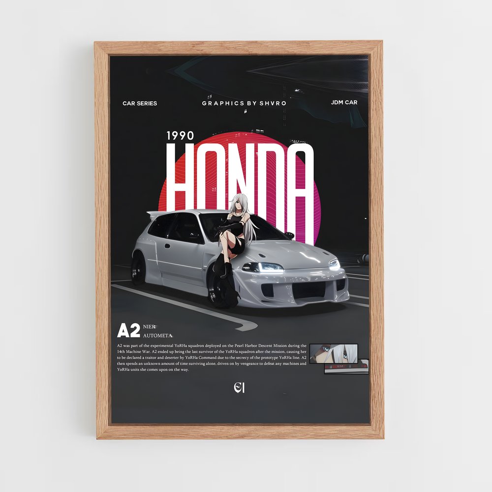 honda-18 cadre Bois clair