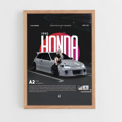honda-18 cadre Bois clair
