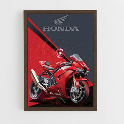 honda-moto-8 cadre Bois foncé