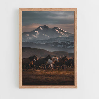 horse-9 cadre Bois clair