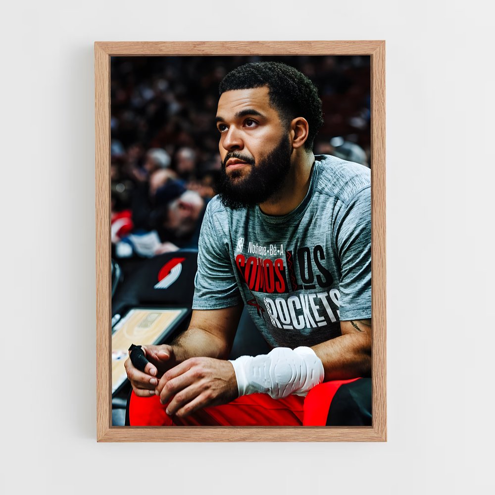 houston-rockets-14 cadre Bois clair