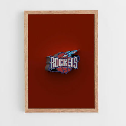houston-rockets-8 cadre Bois clair