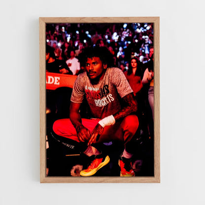 houston-rockets-9 cadre Bois clair