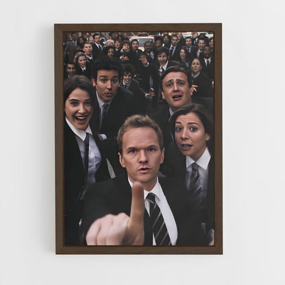 how-i-met-your-mother-12 cadre Bois foncé