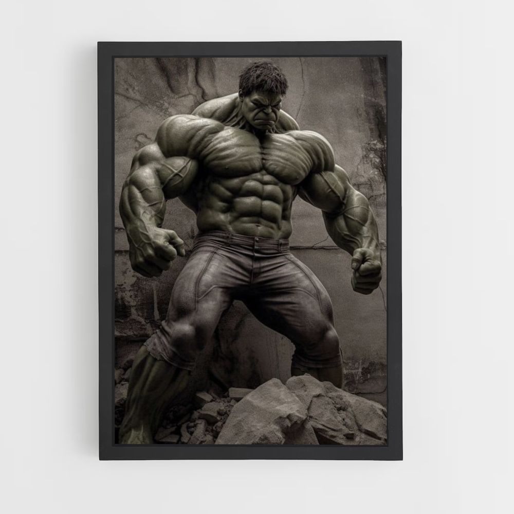 Poster Hulk Réaliste