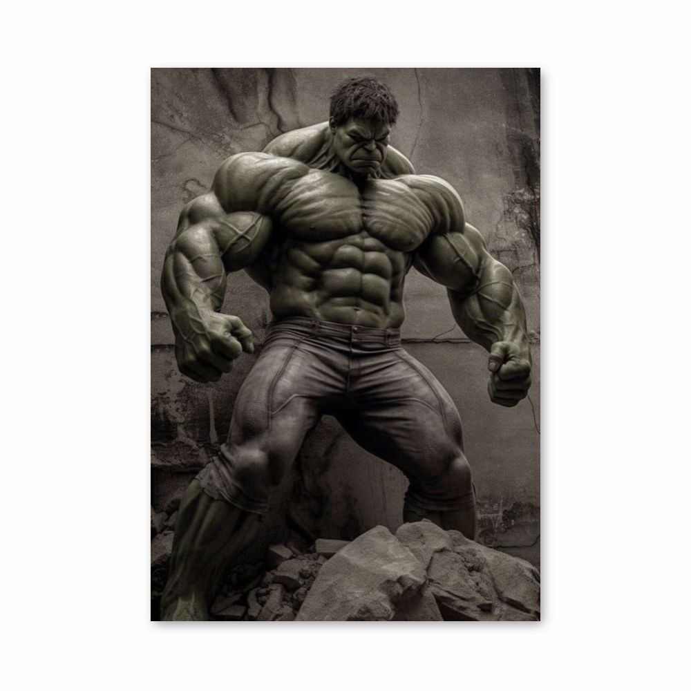 Poster Hulk Réaliste