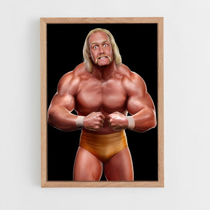 hulk-hogan-3 cadre Bois clair