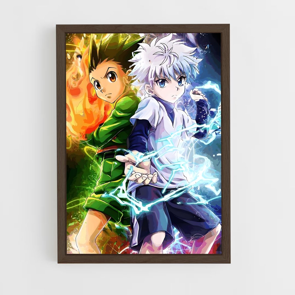 hunter-x-hunter-15 cadre Bois foncé