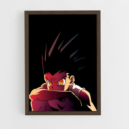 hunter-x-hunter-20 cadre Bois foncé