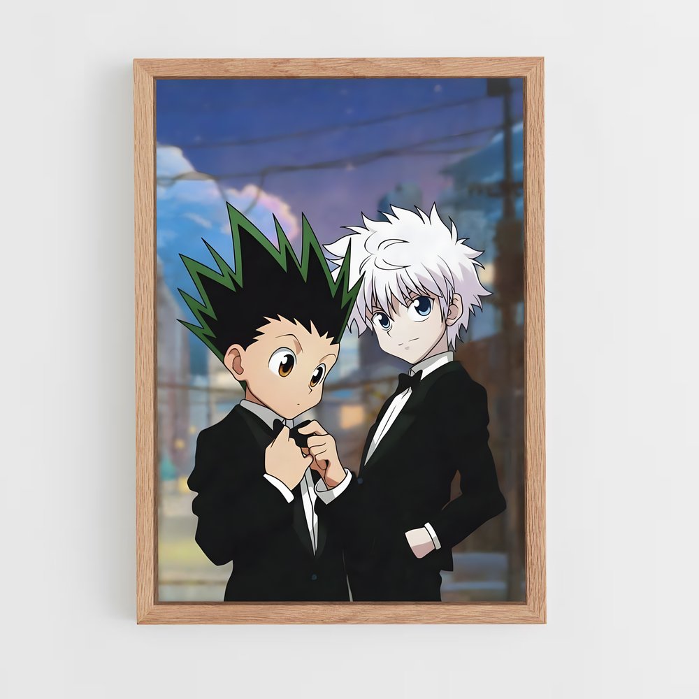 hunter-x-hunter-3 cadre Bois clair