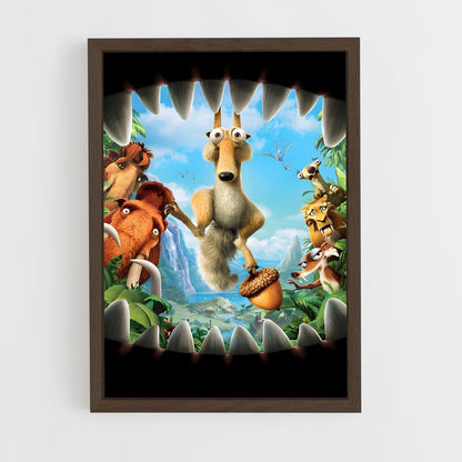 ice-age-3 cadre Bois foncé