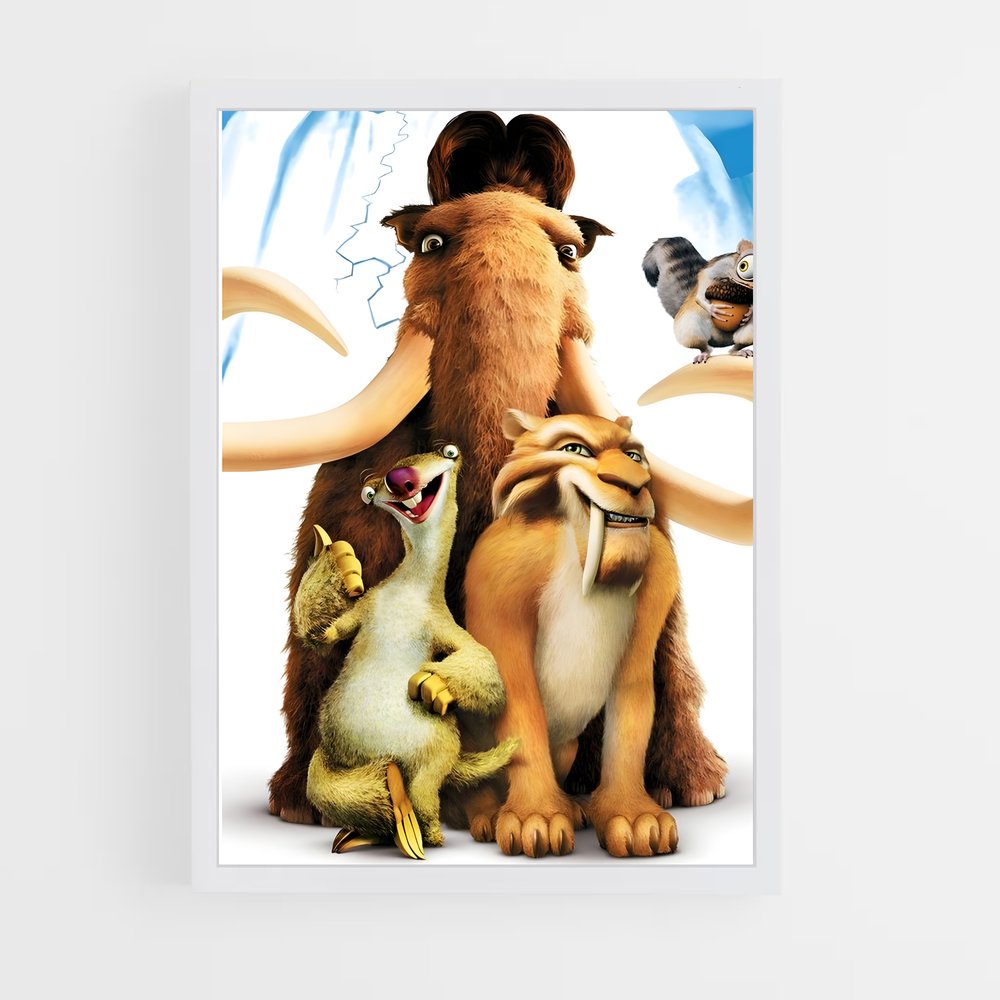 ice-age-4 cadre Blanc