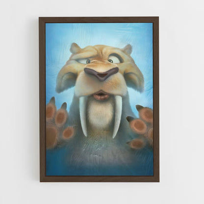 ice-age-6 cadre Bois foncé