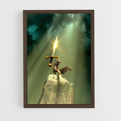 ice-age-8 cadre Bois foncé