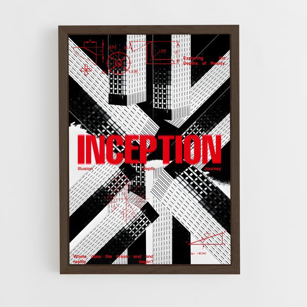 inception-7 cadre Bois foncé