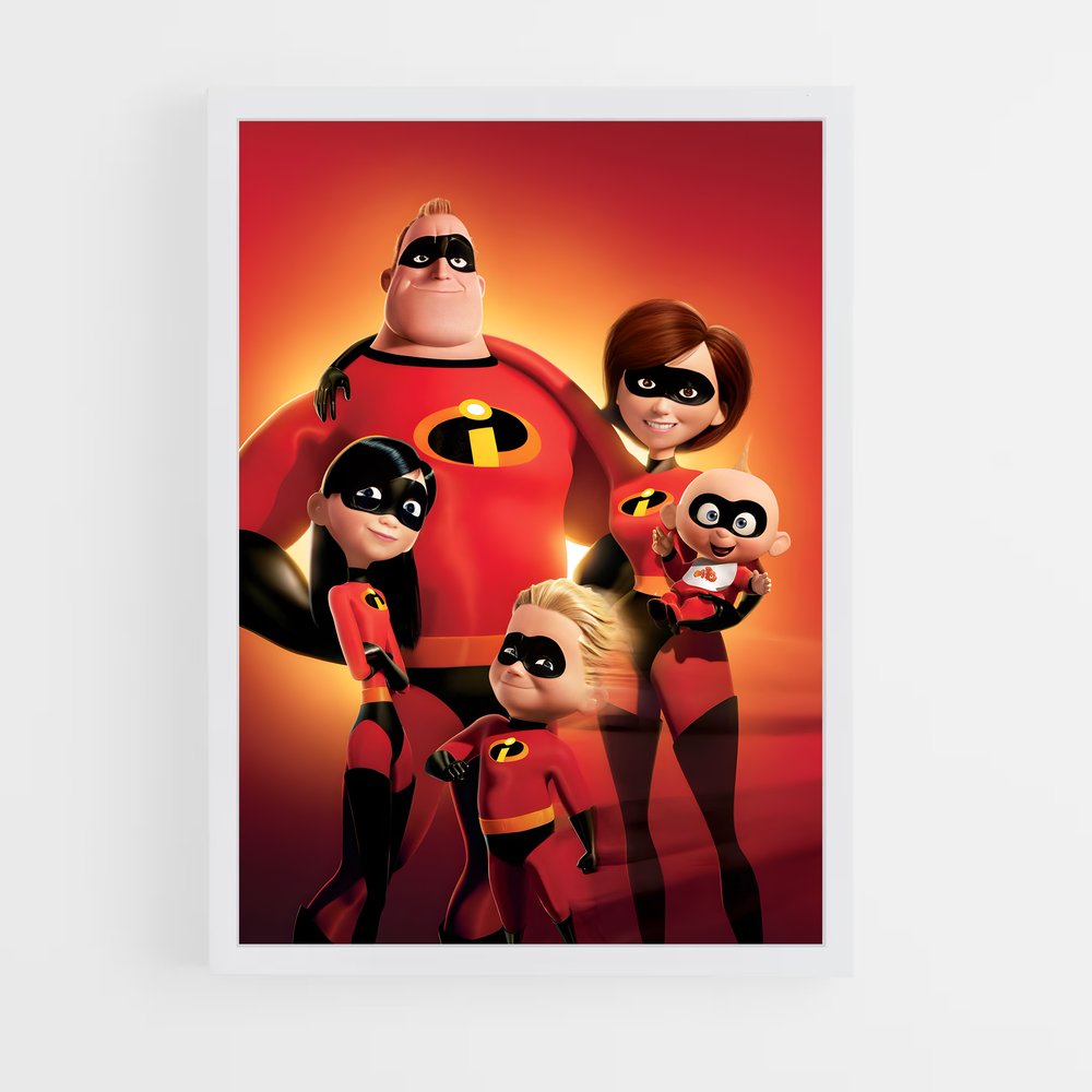 incredibles-4 cadre Blanc