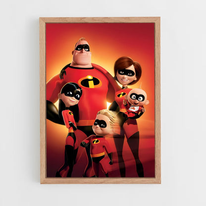 incredibles-4 cadre Bois clair