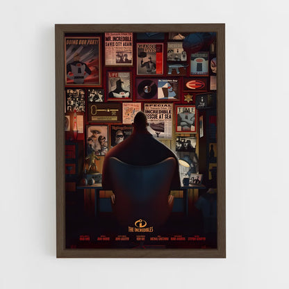 incredibles-6 cadre Bois foncé