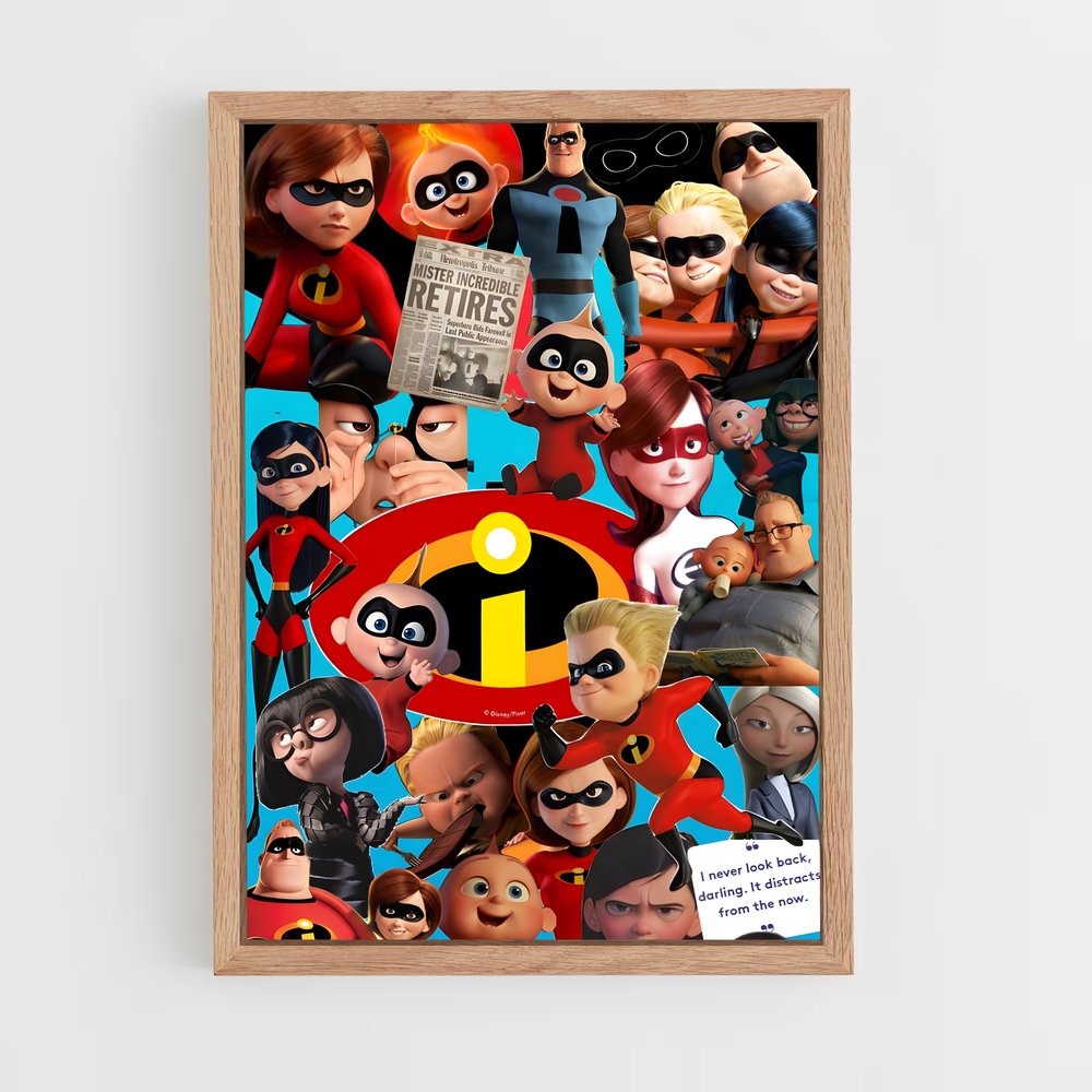 incredibles-7 cadre Bois clair