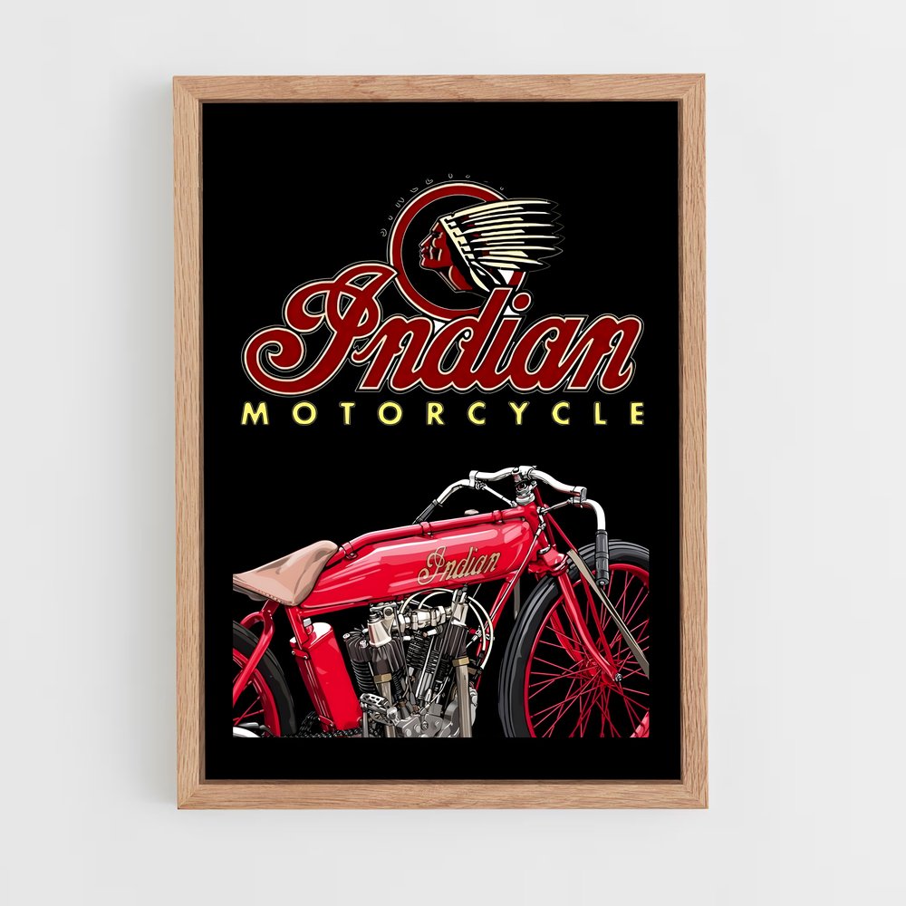 indian-motorcycle-7 cadre Bois clair