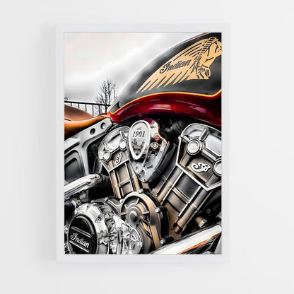 indian-motorcycle-8 cadre Blanc