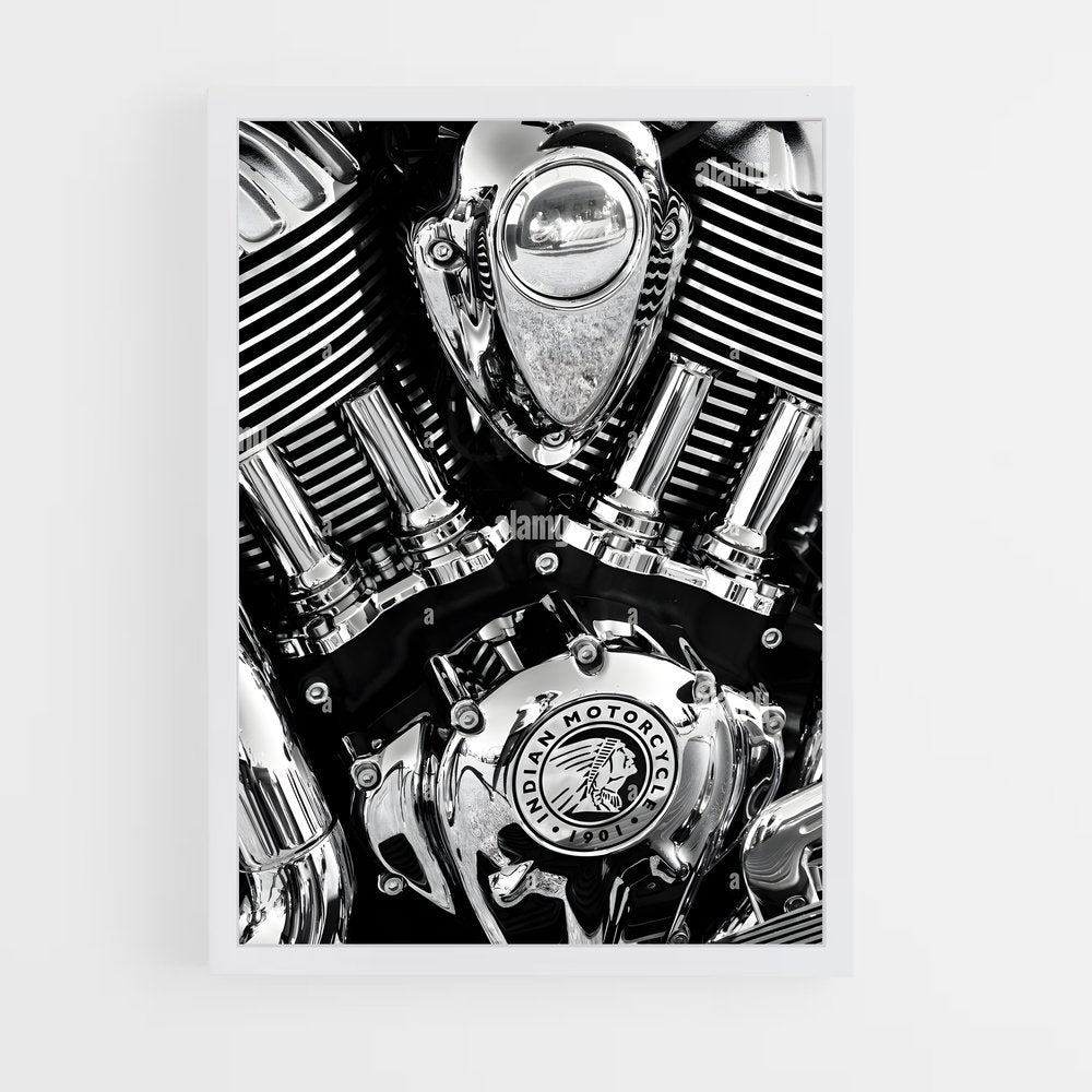 indian-motorcycle-9 cadre Blanc