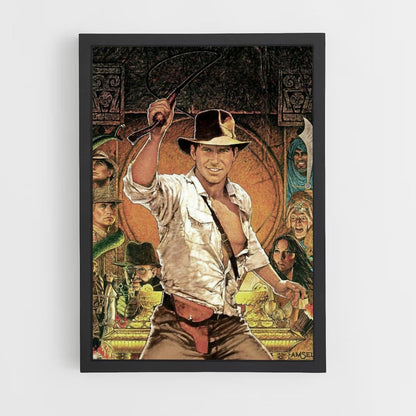 Poster Indiana Jones Dessin