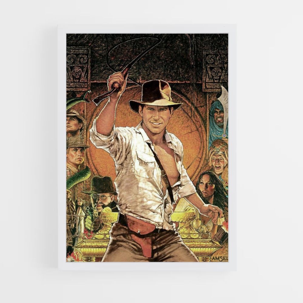 Poster Indiana Jones Dessin