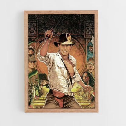 Poster Indiana Jones Dessin