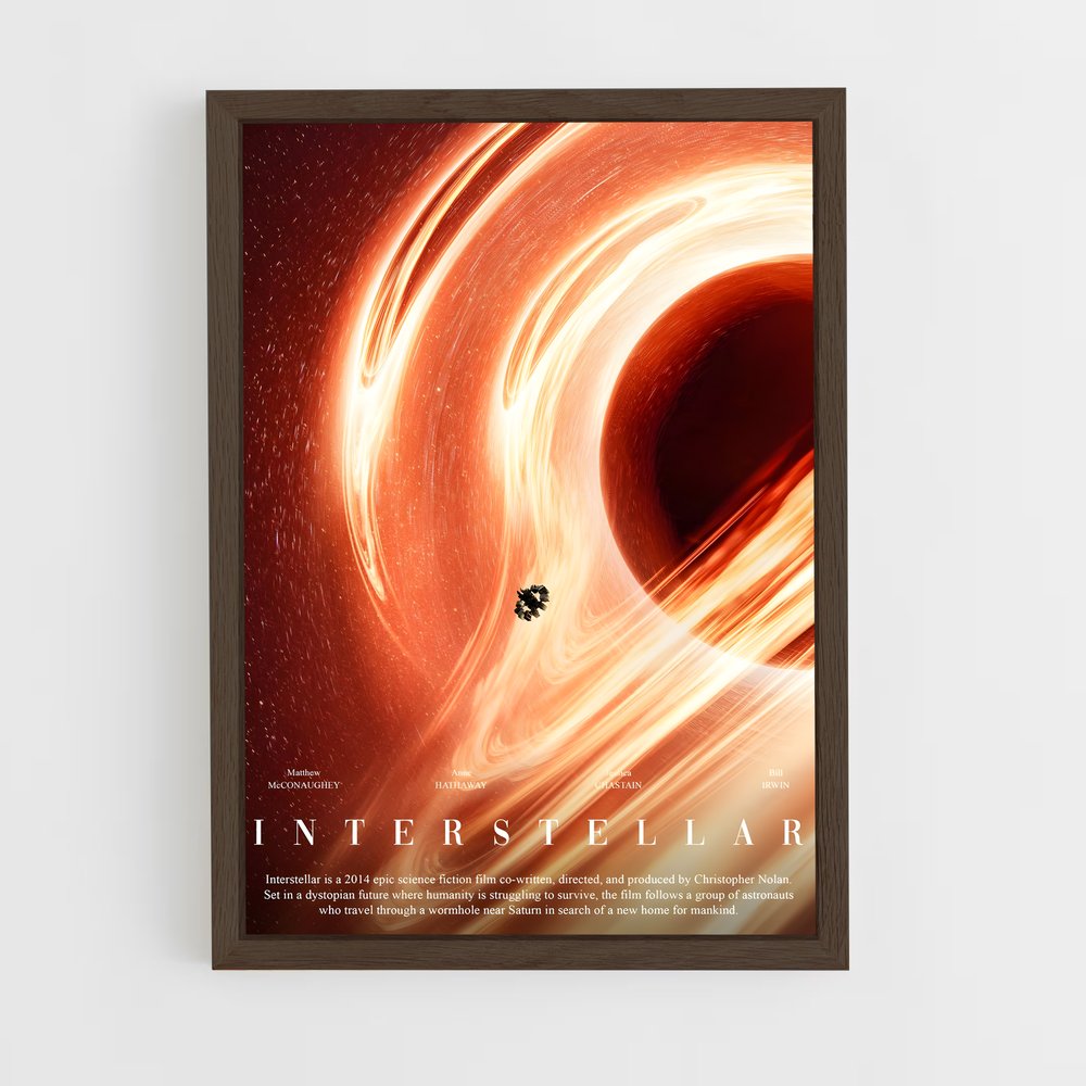 interstellar-20 cadre Bois foncé