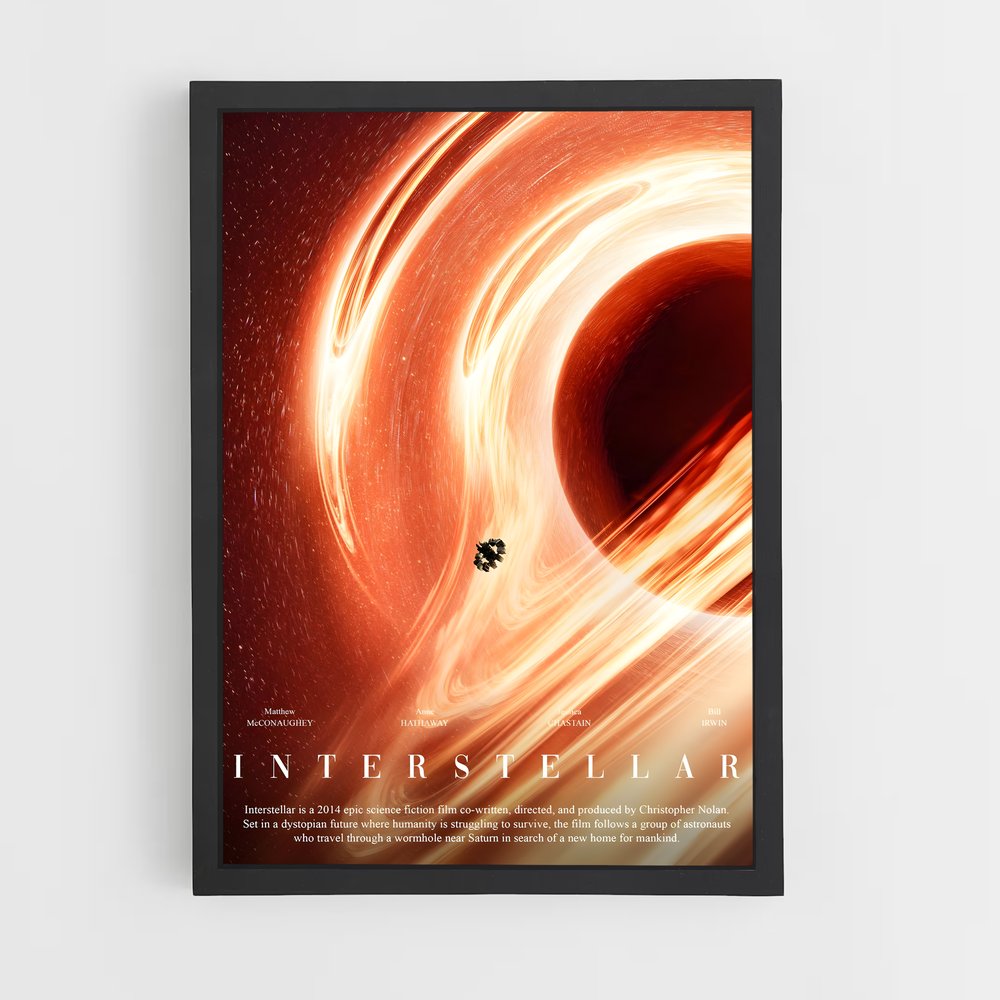 interstellar-20 cadre Noir