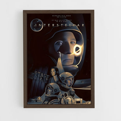 interstellar-3 cadre Bois foncé