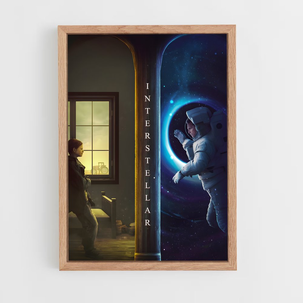 interstellar-4 cadre Bois clair