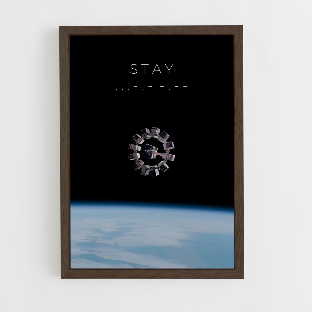interstellar-7 cadre Bois foncé