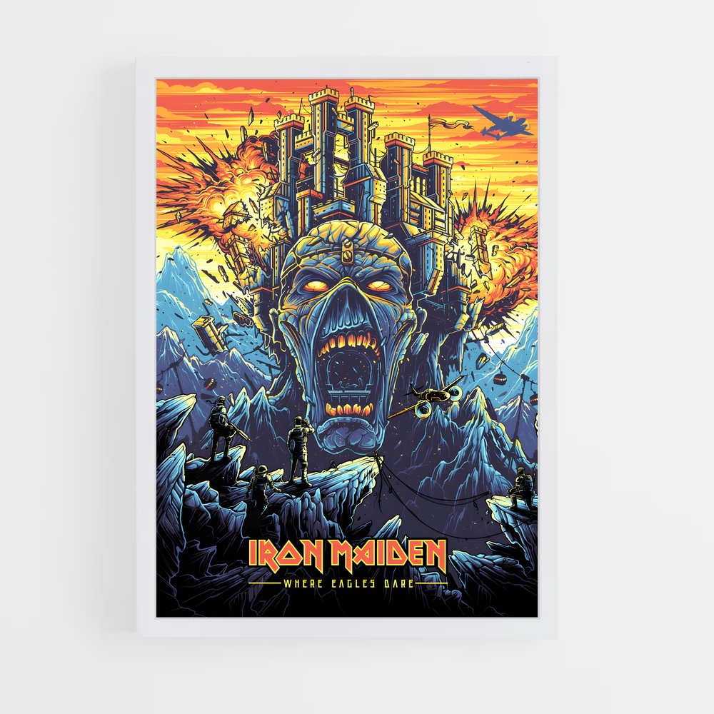 iron-maiden-10 cadre Blanc