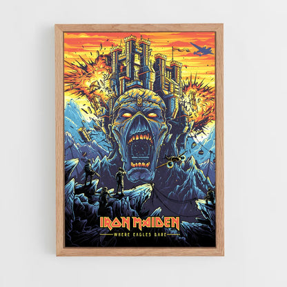 iron-maiden-10 cadre Bois clair