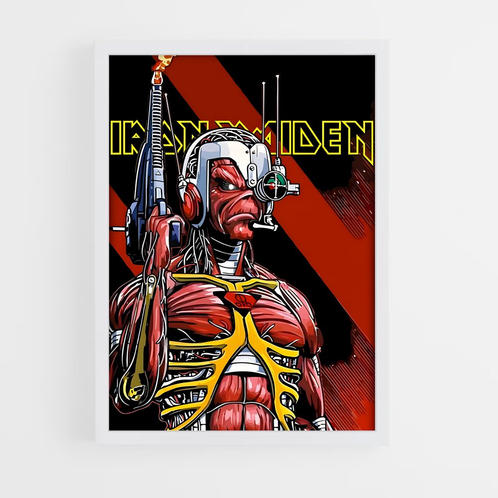 iron-maiden-12 cadre Blanc