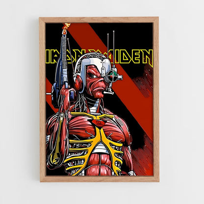 iron-maiden-12 cadre Bois clair