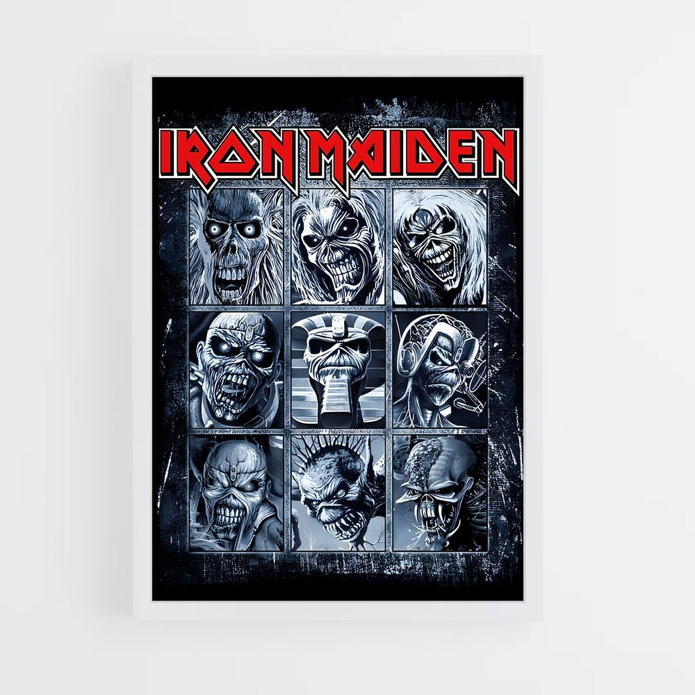 iron-maiden-15 cadre Blanc