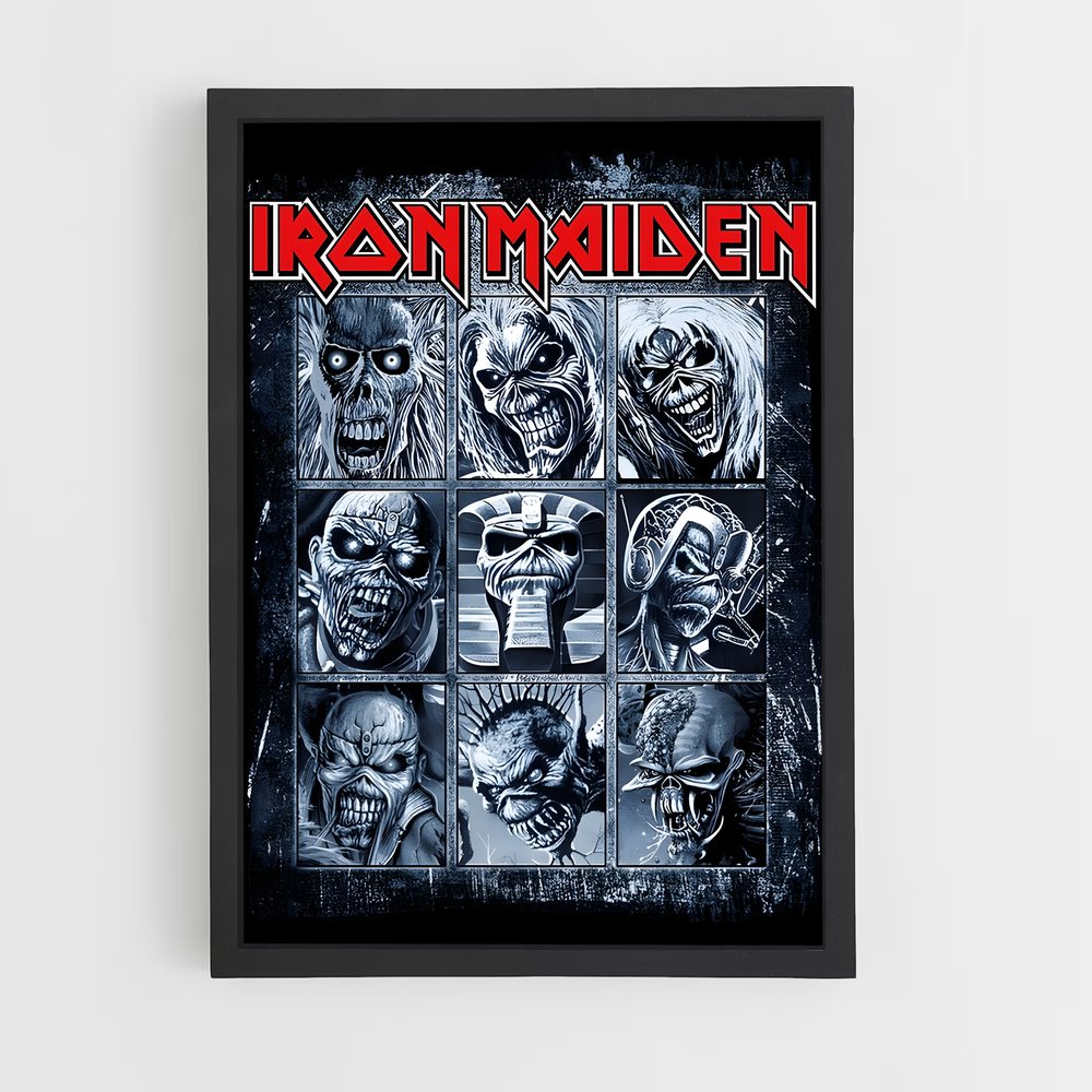 iron-maiden-15 cadre Noir