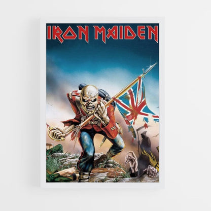 Poster Iron Maiden Drapeau Anglais